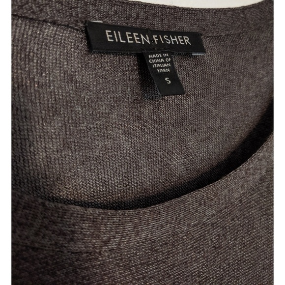 Eileen Fisher Metallic Sheer Short Sleeve Top - Picture 4 of 4